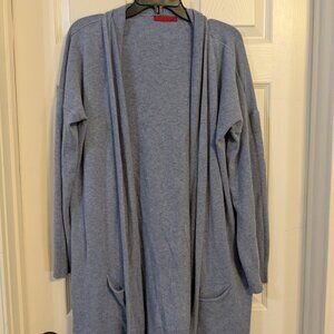 Blue Longline Cardigan